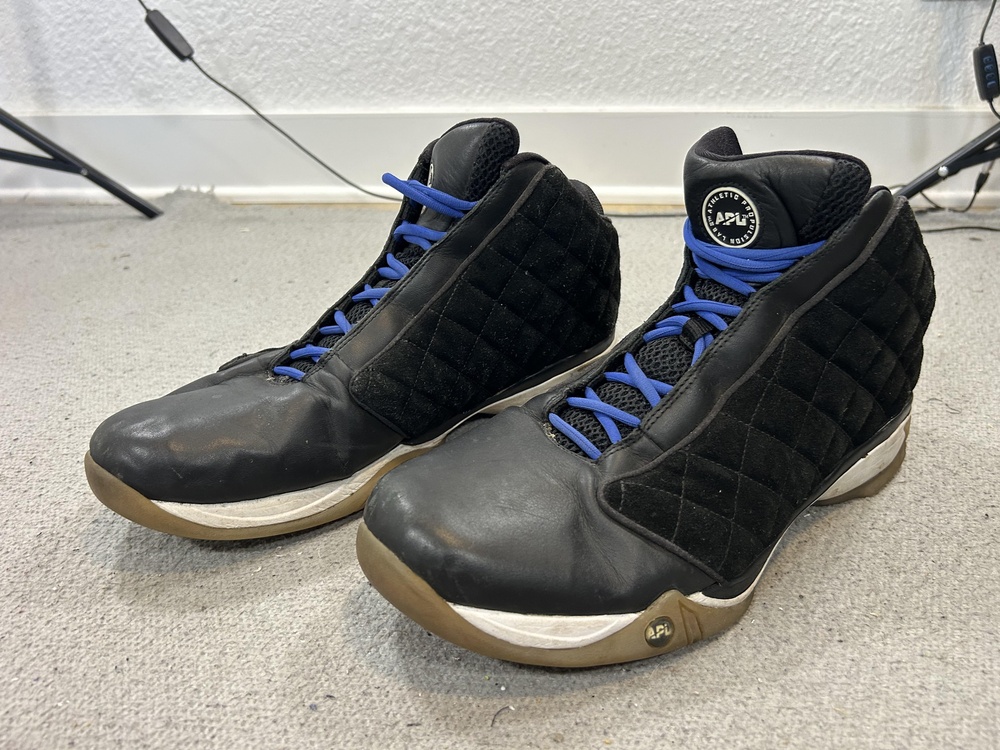 APL Concept 1 Load N Launch Shoes Mens Size 14 Black Basketball Suede Sneaker